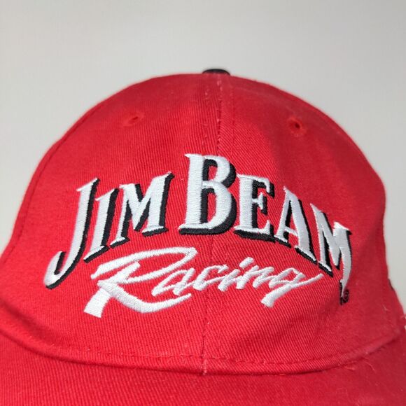 Drink Smart Mens Strapback Jim Beam Racing Hat Robby Gordon Motorsports Red OSFA - Picture 4 of 14